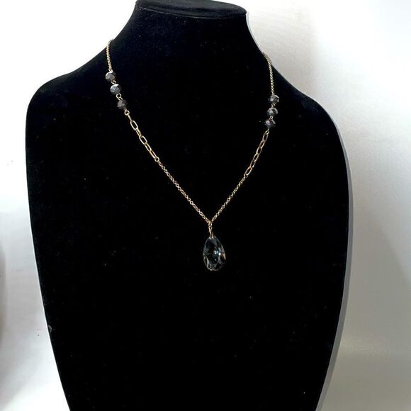 The Limited 3 in 1 Beveled Glass Bead Double Strand Necklace - Picture 4 of 6